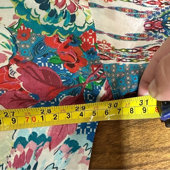 Johnny Was NWT LUBELLO REESE BUTTON DOWN Size XL NWT 100% silk - Picture 10 of 11